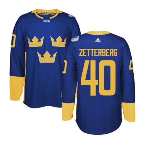 68619a6b6741c_1 Team Sweden #40 Henrik Zetterberg Blue 2016 World Cup Stitched NHL Jersey