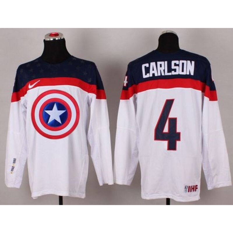 68619a908fd88_1 Olympic Team USA #4 John Carlson White Captain America Fashion Stitched NHL Jersey