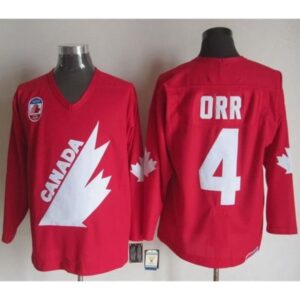 68619aa30b510_1 Olympic 1991 CA. #4 Bobby Orr Red CCM Throwback Stitched NHL Jersey