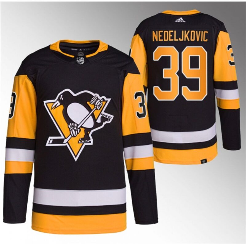 68619b3727e01_1 Men's Pittsburgh Penguins #39 Alex Nedeljkovic Black Stitched Jersey