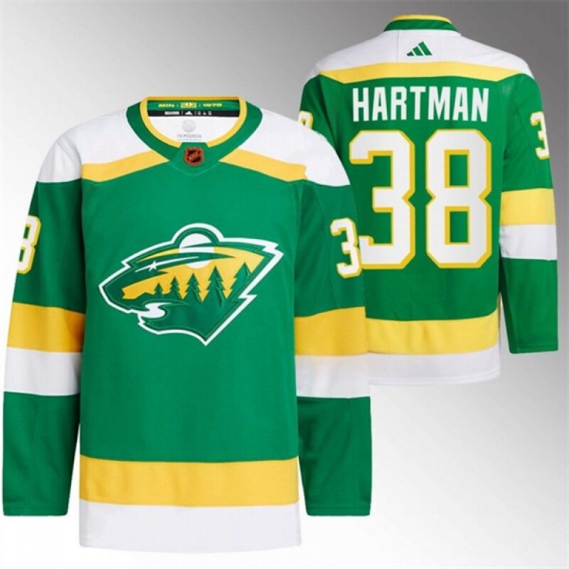 68619b3d2e7bb_1 Men's Minnesota Wild #38 Ryan Hartman Green 2022-23 Reverse Retro Stitched Jersey