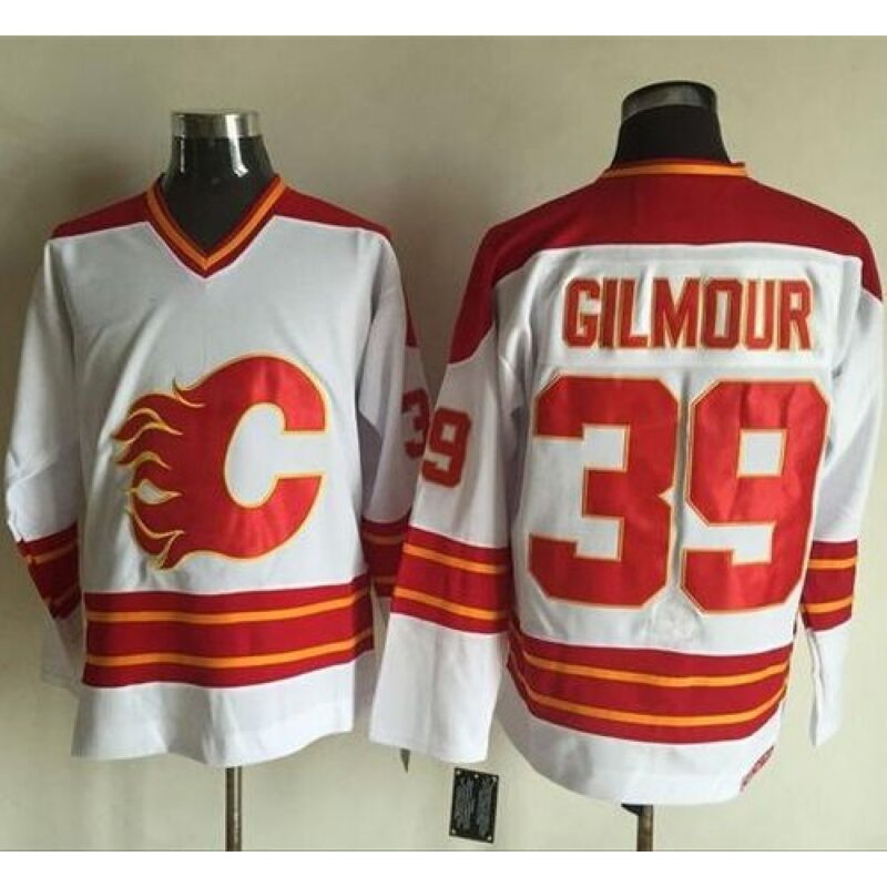 68619b4a7fbff_1 Flames #39 Doug Gilmour White CCM Throwback Stitched NHL Jersey