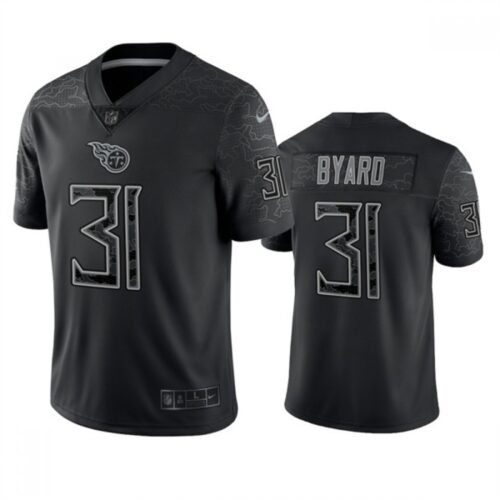 68619b6295724_1 Men's Tennessee Titans #31 Kevin Byard Black Reflective Limited Stitched Football Jersey