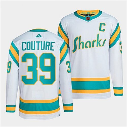 68619b6e66c14_1 Men's San Jose Sharks #39 Logan Couture White 2022-23 Reverse Retro Stitched Jersey