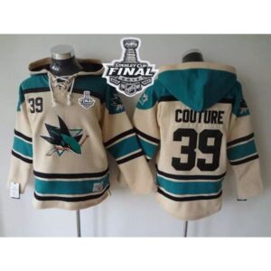 68619b7791236_1 Sharks #39 Logan Couture Cream Sawyer Hooded Sweatshirt 2016 Stanley Cup Final Patch Stitched NHL Jersey