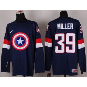 68619b81124b7_1 Olympic Team USA #39 Ryan Miller Navy Blue Captain America Fashion Stitched NHL Jersey