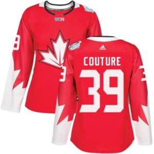 68619bcebb96f_1 Team Canada #39 Logan Couture Red 2016 World Cup Women's Stitched NHL Jersey