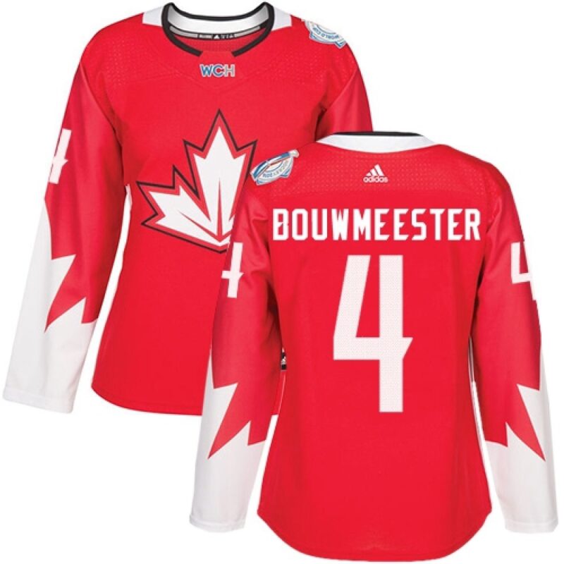 68619be3424b3_1 Team Canada #4 Jay Bouwmeester Red 2016 World Cup Women's Stitched NHL Jersey