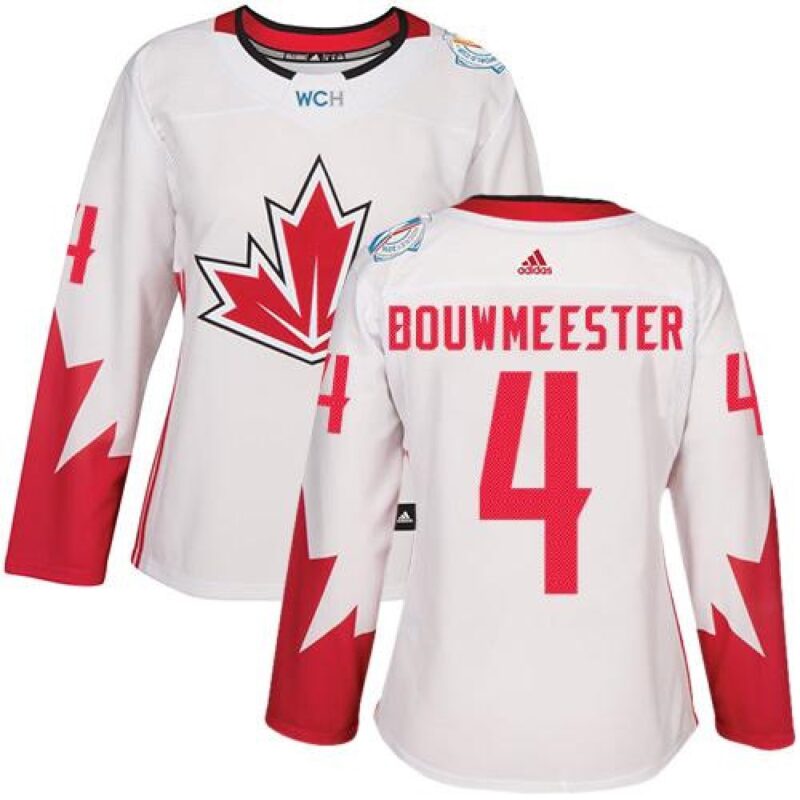 68619be5f3879_1 Team Canada #4 Jay Bouwmeester White 2016 World Cup Women's Stitched NHL Jersey