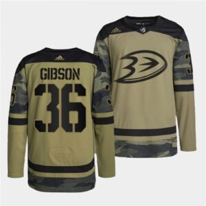 68619c341d1b7_1 Men's Anaheim Ducks #36 John Gibson 2022 Camo Military Appreciation Night Stitched Jersey