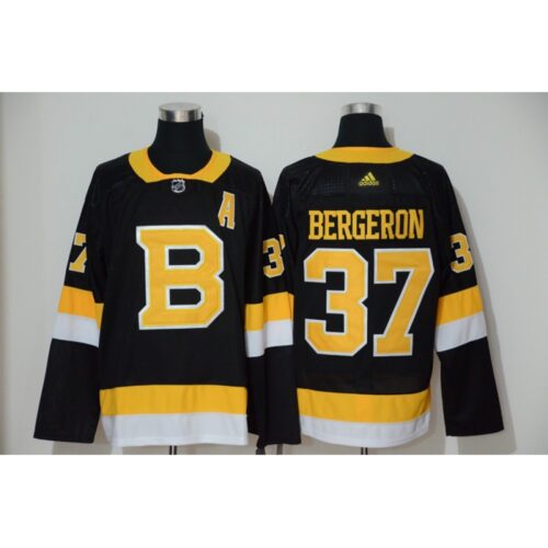68619c578e3bb_1 Men's Boston Bruins #37 Patrice Bergeron Black Alternate 2019 Stitched NHL Jersey