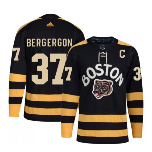 68619c66b041e_1 Men's Boston Bruins #37 Patrice Bergeron Black Classic Primegreen Stitched Jersey