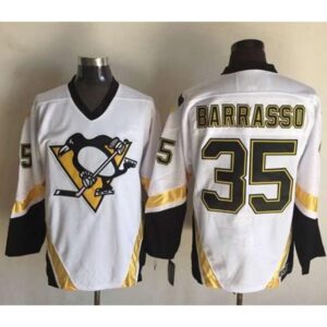 68619cbb86239_1 Penguins #35 Tom Barrasso White CCM Throwback Stitched NHL Jersey