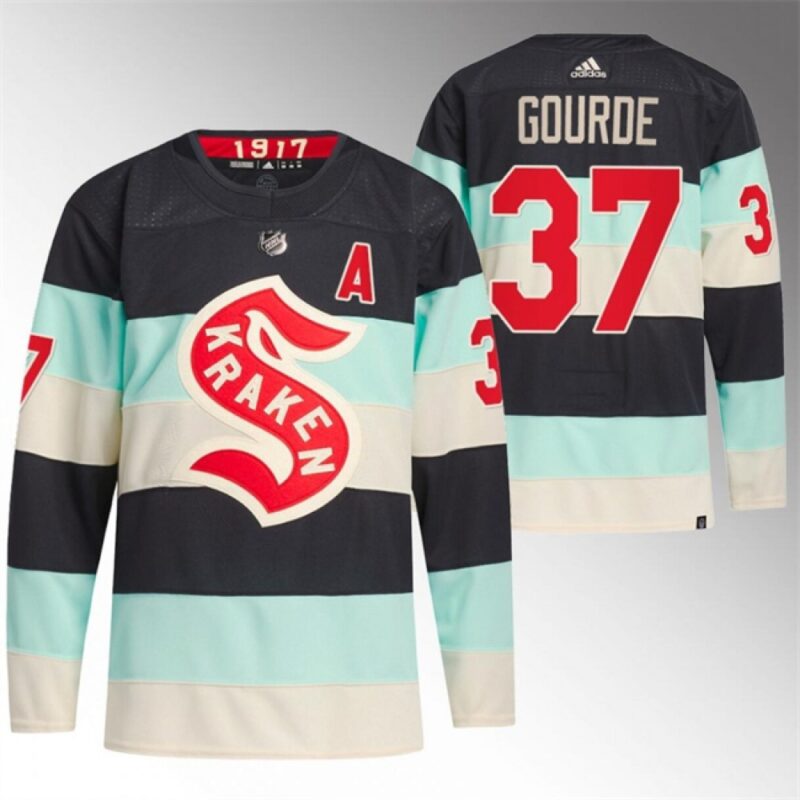 68619cff5893b_1 Men's Seattle Kraken #37 Yanni Gourde 2024 Deep Sea Blue Winter Classic Stitched Jersey