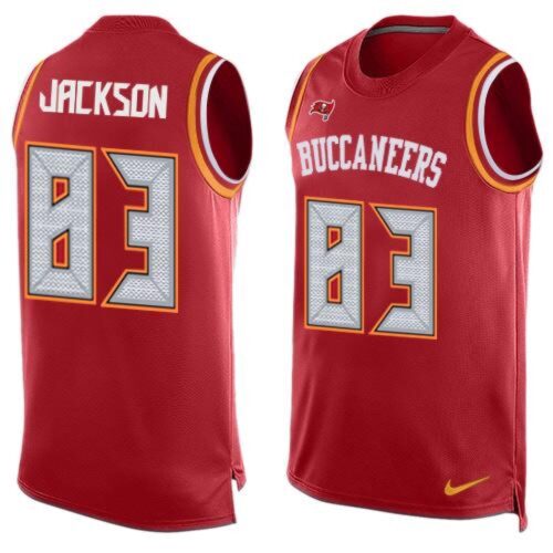 68619d20758c4_1 Buccaneers #83 Vincent Jackson Red Team Color Men's Stitched NFL Limited Tank Top Jersey