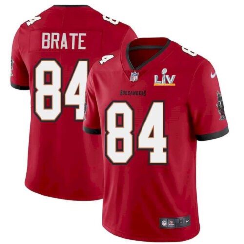 68619d2395c85_1 Men's Tampa Bay Buccaneers #84 Cameron Brate Red 2021 Super Bowl LV Limited Stitched Jersey