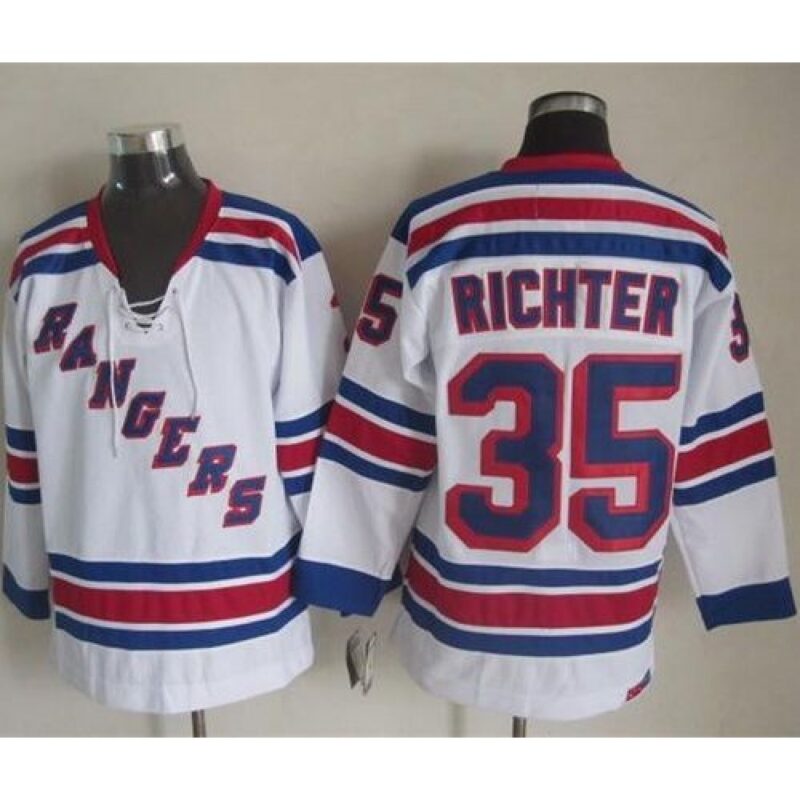 68619d27a81d5_1 Rangers #35 Mike Richter White CCM Throwback Stitched NHL Jersey