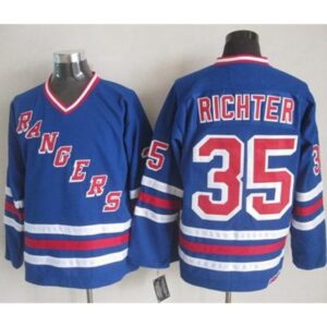 68619d30d98c7_1 Rangers #35 Mike Richter Blue CCM Heroes of Hockey Alumni Stitched NHL Jersey