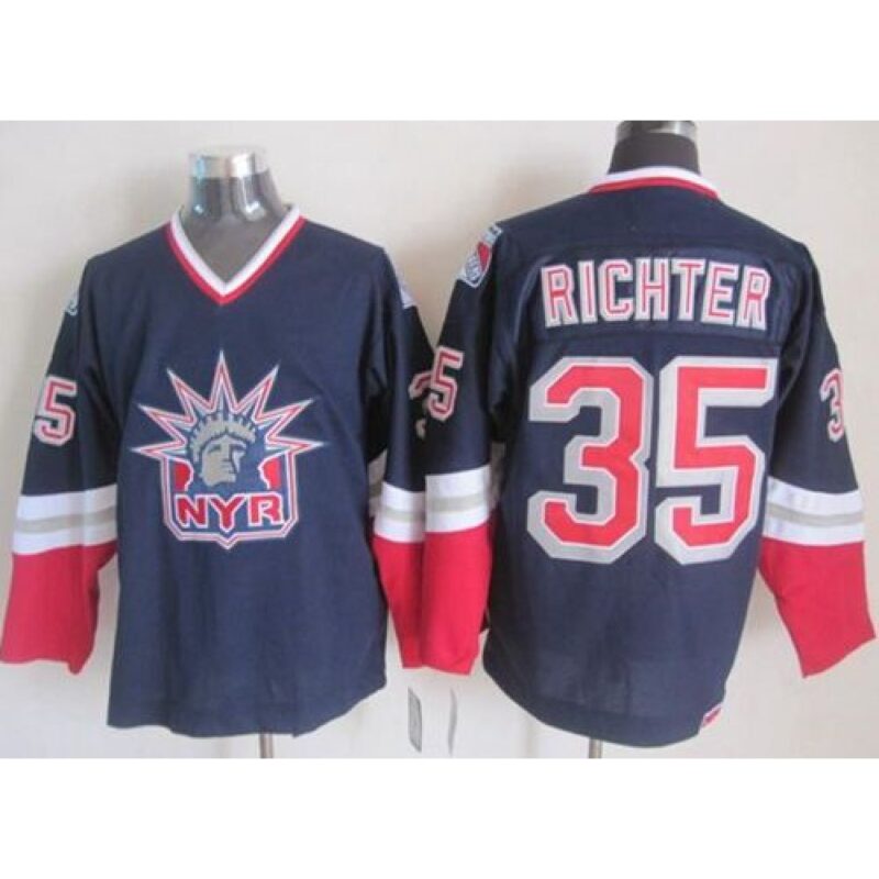 68619d33cd9ae_1 Rangers #35 Mike Richter Navy Blue CCM Statue of Liberty Stitched NHL Jersey