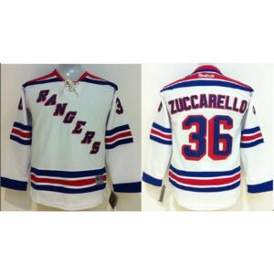 68619d3c9061b_1 Rangers #36 Mats Zuccarello White Stitched Youth NHL Jersey