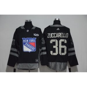 68619d42610d4_1 New York Rangers #36 Mats Zuccarello Black Men's 1917-2017 100th Anniversary Stitched NHL Jersey