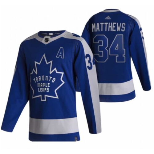 68619d8b87011_1 Men's Toronto Maple Leafs #34 Auston Matthews 2020/2021 Blue Reverse Retro Special Edition Stitched Jersey