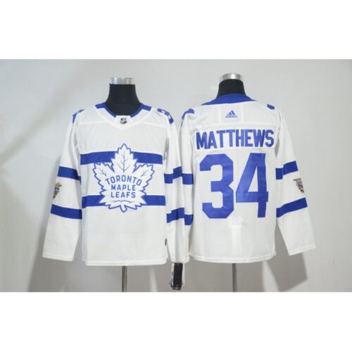 68619da1d649e_1 Men's Toronto Maple Leafs #34 Auston Matthews White 2018 NHL Stadium Series Stitched NHL Jersey