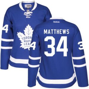 68619db1984da_1 Maple Leafs #34 Auston Matthews Blue Home Women's Stitched NHL Jersey