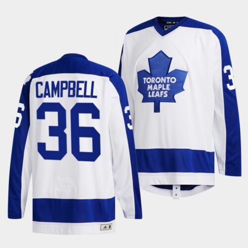 68619dc3a92d1_1 Men's Toronto Maple Leafs #36 Jack Campbell White Classics Primary Logo Stitched Jersey