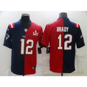 68619df37e117_1 Men's Tampa Bay Buccaneers #12 Tom Brady Red Navy Super Bowl Split GOAT Stitched Jersey