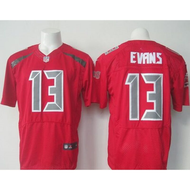 68619e163d38c_1 Buccaneers #13 Mike Evans Red Men's Stitched NFL Elite Rush Jersey