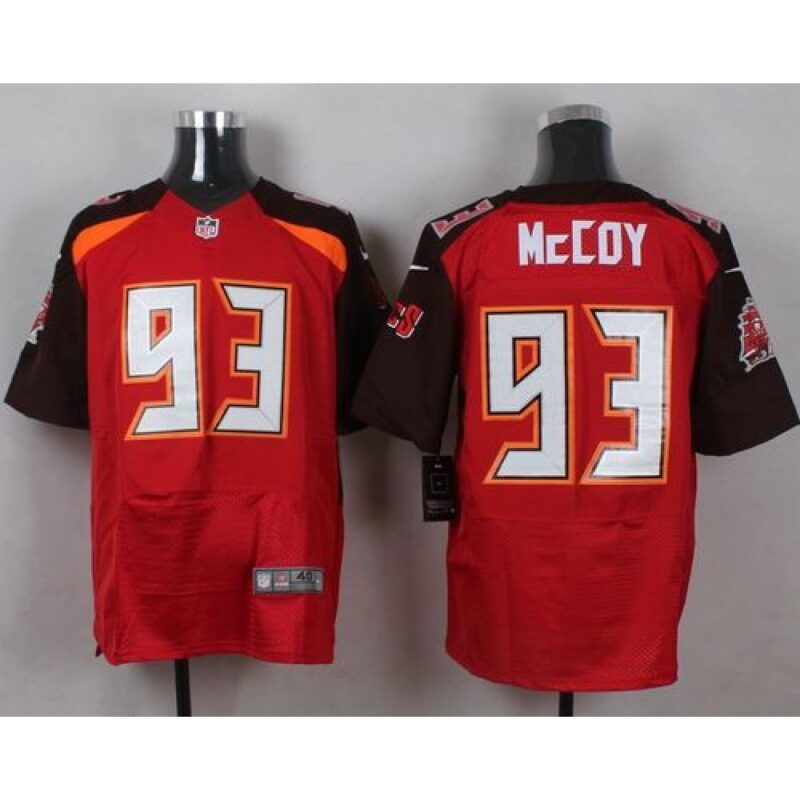 68619e3b53a28_1 Buccaneers #93 Gerald McCoy Red Team Color Men's Stitched NFL New Elite Jersey