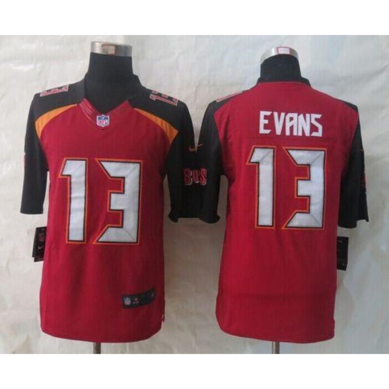 68619e4c5bae1_1 Buccaneers #13 Mike Evans Red Team Color Men's Stitched NFL New Limited Jersey