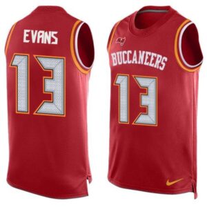 68619e4f61cb7_1 Buccaneers #13 Mike Evans Red Team Color Men's Stitched NFL Limited Tank Top Jersey
