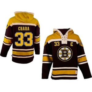 68619e5d84f1b_1 Bruins #33 Zdeno Chara Black Sawyer Hooded Sweatshirt Stitched NHL Jersey