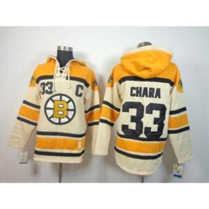 68619e6084291_1 Bruins #33 Zdeno Chara Cream Sawyer Hooded Sweatshirt Stitched NHL Jersey