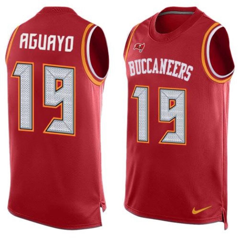 68619e6085b08_1 Buccaneers #19 Roberto Aguayo Red Team Color Men's Stitched NFL Limited Tank Top Jersey