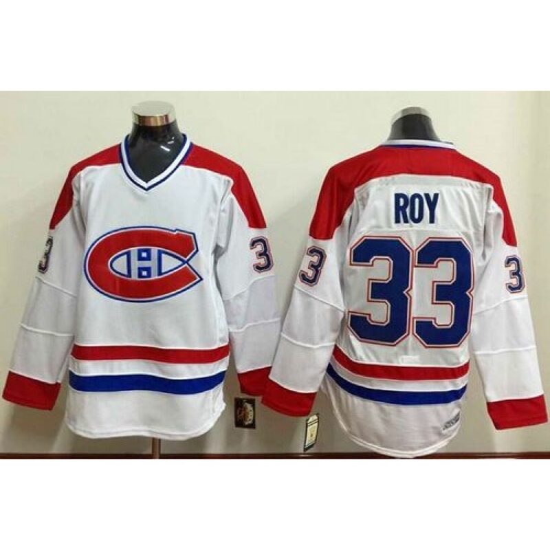 68619e71f2fa2_1 Canadiens #33 Patrick Roy White Stitched NHL Jersey