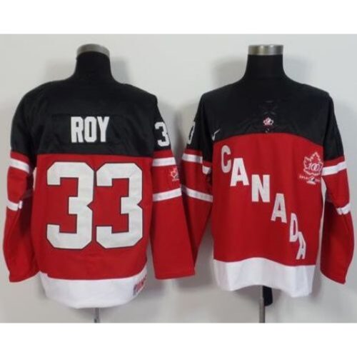 68619e8069f29_1 Olympic CA. #33 Patrick Roy Red 100th Anniversary Stitched NHL Jersey