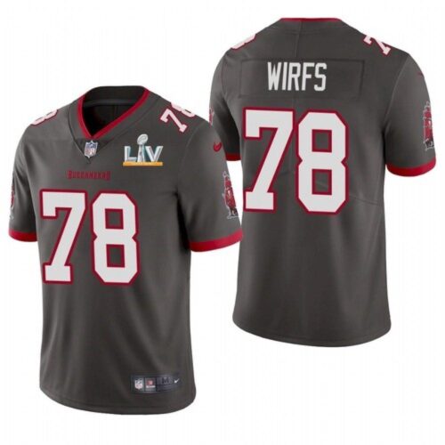 68619efb5bddb_1 Men's Tampa Bay Buccaneers #78 Tristan Wirfs Grey 2021 Super Bowl LV Limited Stitched Jersey