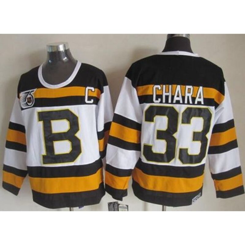 68619f02925ea_1 Bruins #33 Zdeno Chara White CCM Throwback 75TH Stitched NHL Jersey