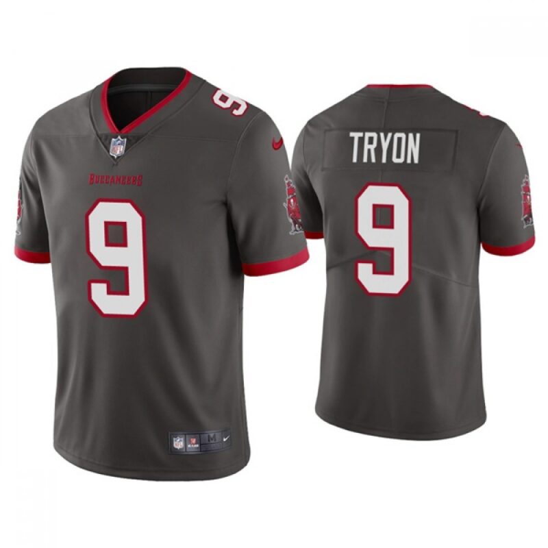 68619f15a991f_1 Men's Tampa Bay Buccaneers #9 Joe Tryon 2021 NFL Draft Grey Vapor Untouchable Limited Stitched Jersey