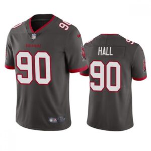 68619f1bc4474_1 Men's Tampa Bay Buccaneers #90 Logan Hall Grey Vapor Untouchable Limited Stitched Jersey