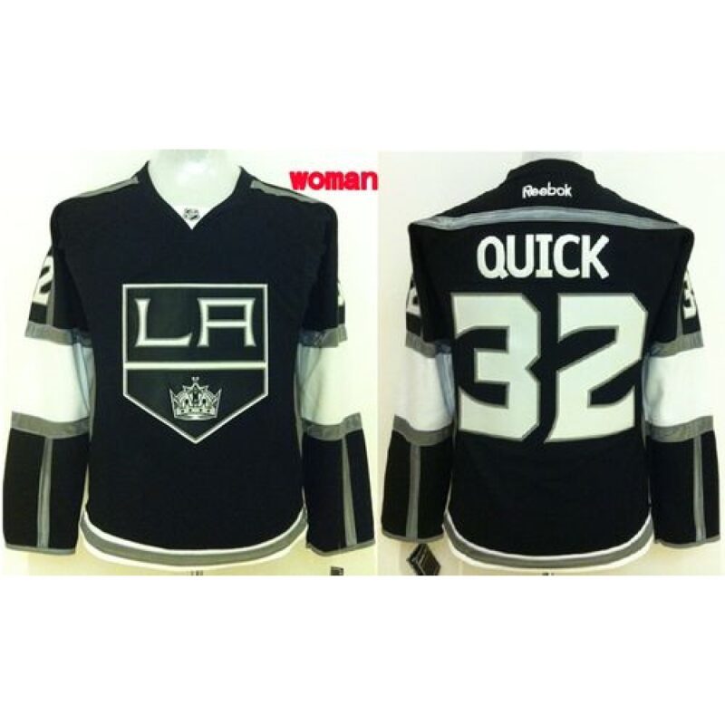 68619fa6f13ae_1 Kings #32 Jonathan Quick Black Home Women's Stitched NHL Jersey