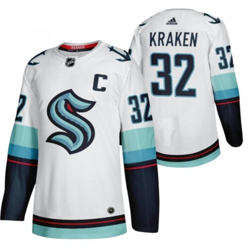 68619fcde8ccc_1 Men's Seattle Kraken Primary Logo #32 White Stitched Jersey