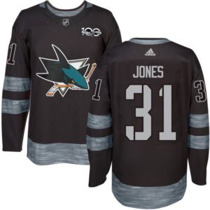 68619ff46e795_1 Sharks #31 Martin Jones Black 1917-2017 100th Anniversary Stitched NHL Jersey