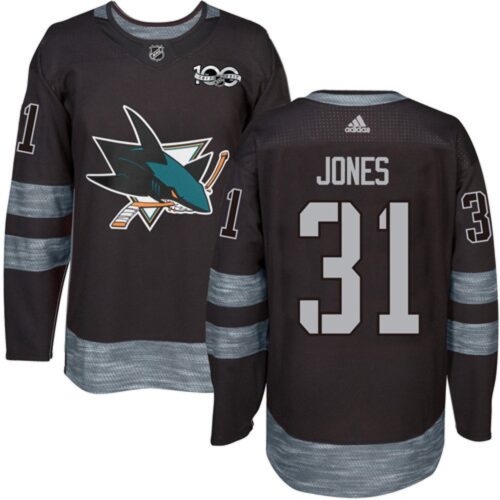 68619ff46e795_1 Sharks #31 Martin Jones Black 1917-2017 100th Anniversary Stitched NHL Jersey