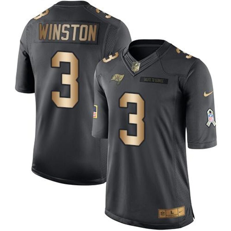 68619fffb8cf2_1 Buccaneers #3 Jameis Winston Black Men's Stitched NFL Limited Gold Salute To Service Jersey