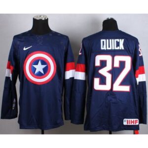 6861a011cc3d2_1 Olympic Team USA #32 Jonathan Quick Navy Blue Captain America Fashion Stitched NHL Jersey