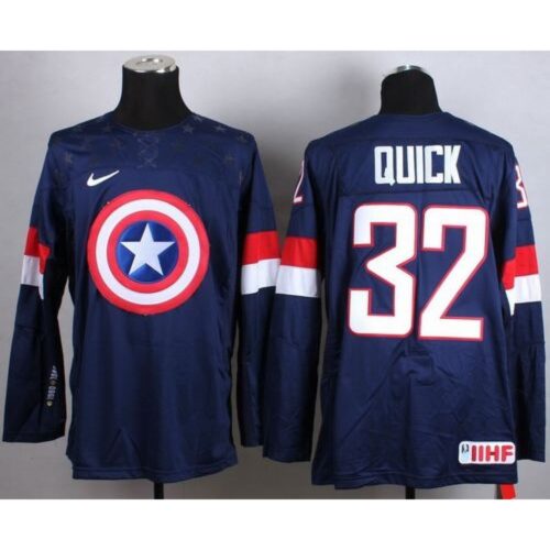 6861a011cc3d2_1 Olympic Team USA #32 Jonathan Quick Navy Blue Captain America Fashion Stitched NHL Jersey